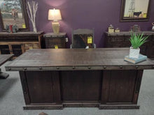 Load image into Gallery viewer, 6932 Rustic Nail Head Dark Finish Two Drawer File Cabinet $319.95