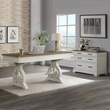 Load image into Gallery viewer, #7936 French Oak 66&quot; Executive Desk $1,399.95